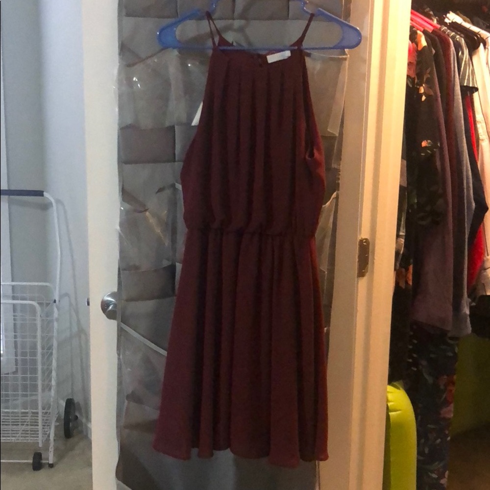 Francesca’s Maroon Dress